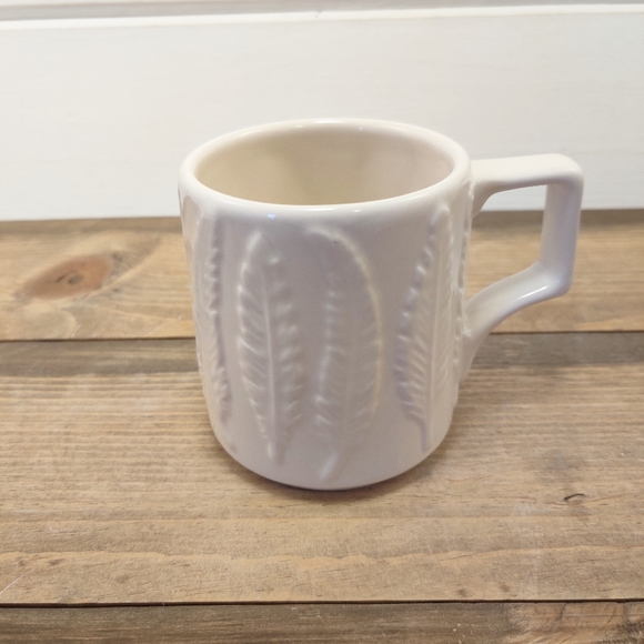 Patch NYC Other - Patch NYC Embossed Feather Design Mug